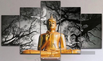Buddha und Taubenbuddhismus Ölgemälde